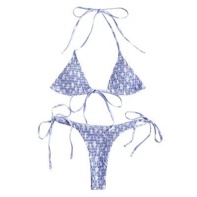 European And American Ladies Split Print Bikini Swimsuit 5Style S - Shop at LoveMi