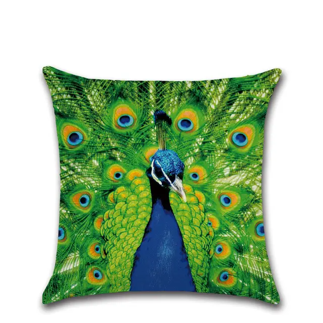 Printed Throw Pillow Case Cushion Cover Blue Open Screen - Shop at LoveMi