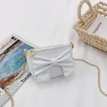 Bow Accessories Bag Western Style Girls Princess Chain Messenger Bag - White