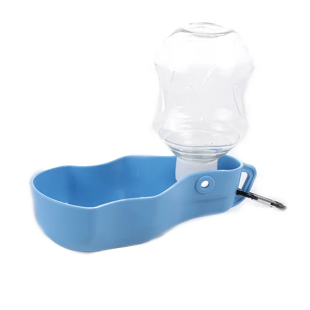 Portable Plastic Hiking Pet Cat And Dog Water Bottle Blue - Shop at LoveMi