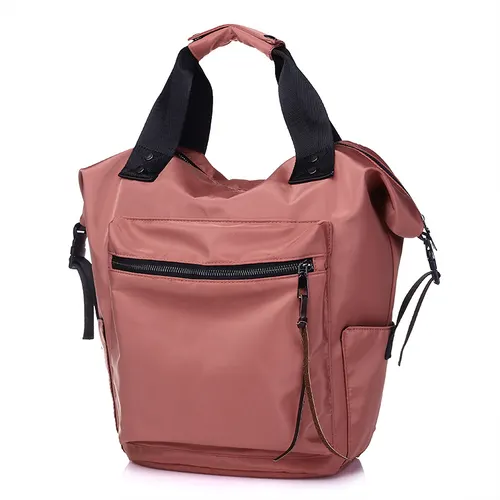 Fashion Nylon Waterproof Backpack Women Large Capacity Schoolbags Casual Solid Color Travel Laptop Backpack Teen Girls Bookbags Red - Shop at LoveMi