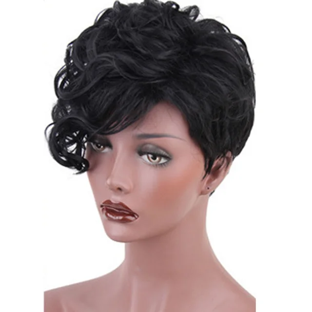 Women's Short Curly Synthetic High Temperature Wig Wig009A - Shop at LoveMi