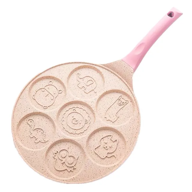 Waffle Pan Pancake Pan Non stick Pan Pink - Shop at LoveMi