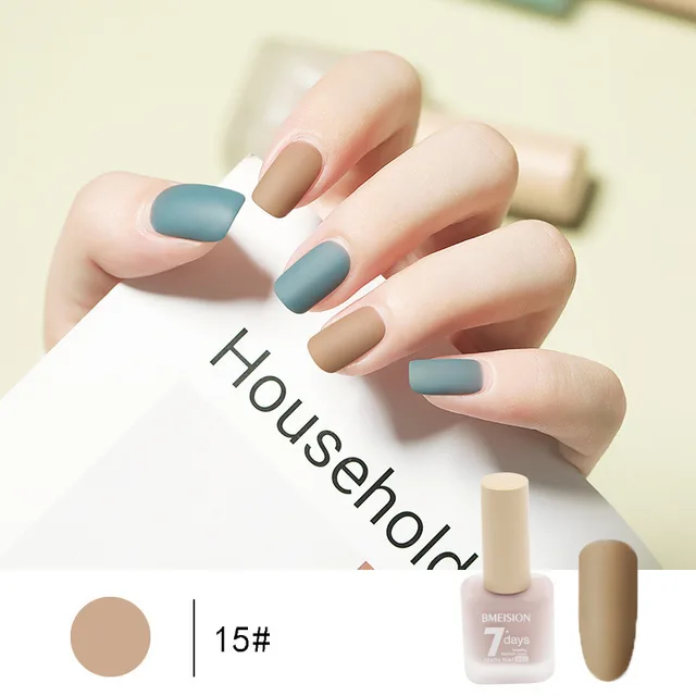 Frosted No baking Quick drying Nude Matte Nail Polish 15Color - Shop at LoveMi