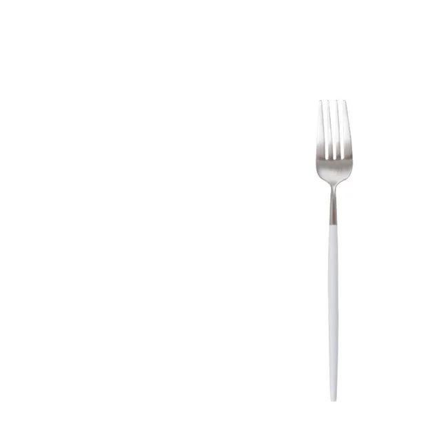 OUDING Concise Silver Cutlery Steak Cutlery Spoon Western Tableware 304 Stainless Steel Coffee Spoon Stirring Spoon Gift 7Style - Shop at LoveMi