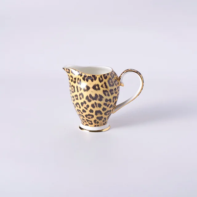 Leopard Bone China Coffee Cup And Saucer Set J - Shop at LoveMi