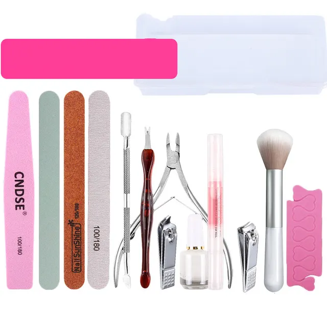 Nail Art Tool Set Decoration Nail File Polishing Strip Polishing Nail Sand Strip Exfoliating Scissors 4Style - Shop at LoveMi