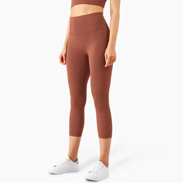 Peach Hips Fitness Cropped Pants Bronze - Shop at LoveMi