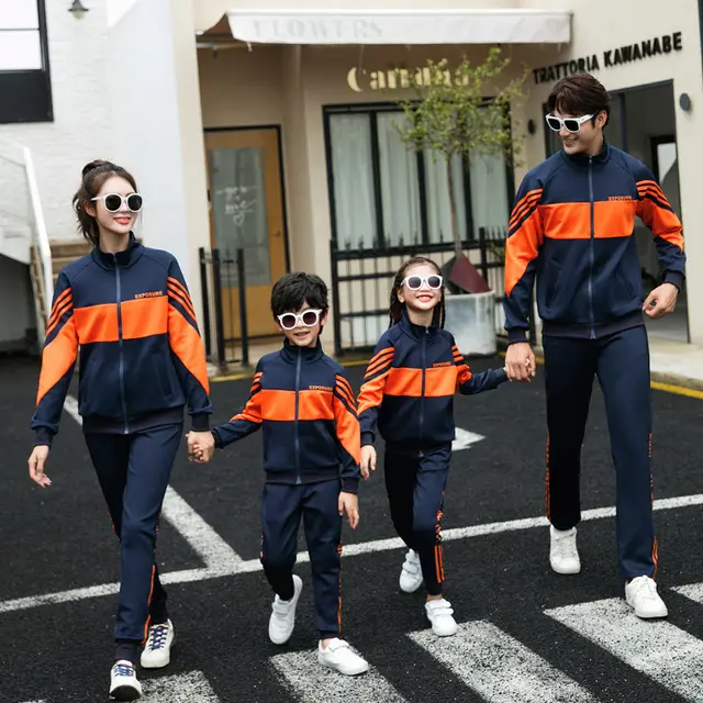 Parent child Wear And Sports Suit Orange - Shop at LoveMi