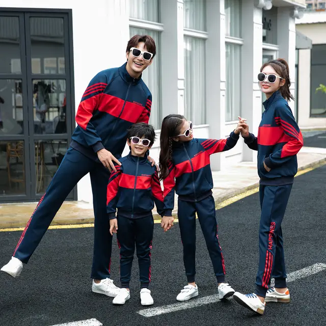 Parent child Wear And Sports Suit Red - Shop at LoveMi