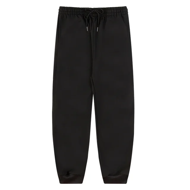 Drawstring Trousers Loose Overalls Sweatpants Close up Casual Pants Black - Shop at LoveMi