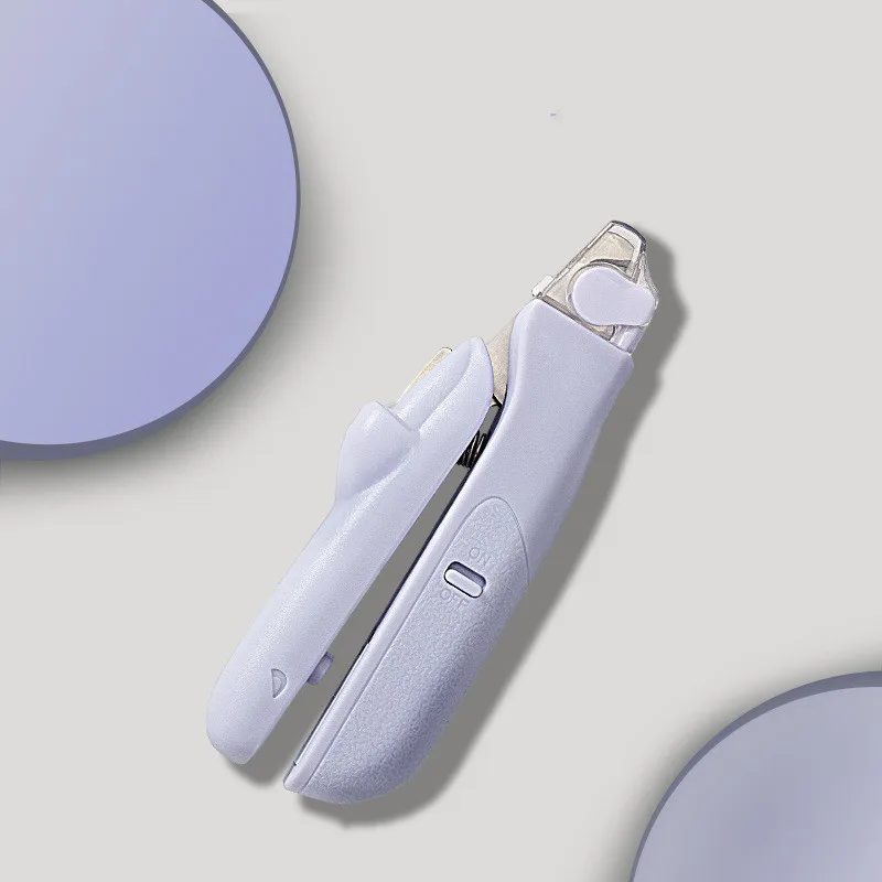 New pet nail clippers cat nail scissors stainless steel led dog nail clipper small dog and cat beauty products Purple - Shop at LoveMi