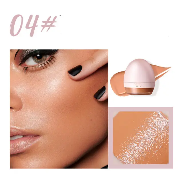 4colors Lightweight Foundation Concealer Cream With Makeup Sponge Brightening Moisturizing Liquid Foundation BBCream - Shop at LoveMi