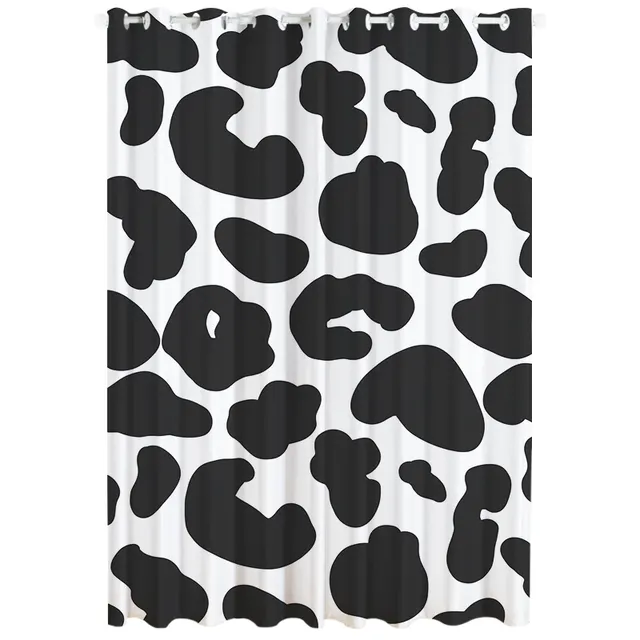 Curtain Windproof Warmth Living Room Bedroom Simple Shading Cloth Finished Product Milk Pattern - Shop at LoveMi