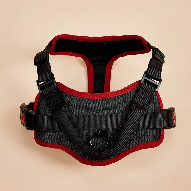 No Pull Dog Harness Reflective Adjustable Soft Padded Pet Vest Harness Black - Shop at LoveMi