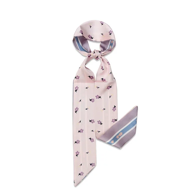 Silk Scarf Scarves Women's Thin Narrow Strips Of Decorative Breathable Streamers Pk2140 - Shop at LoveMi
