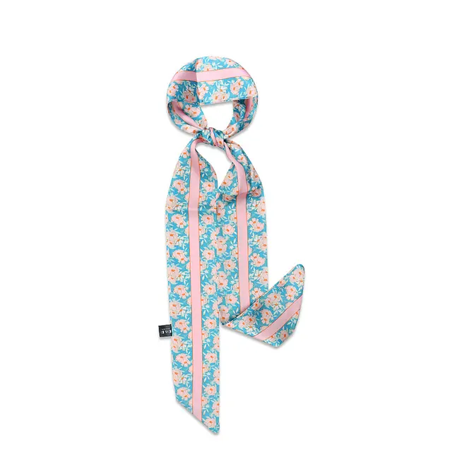 Silk Scarf Scarves Women's Thin Narrow Strips Of Decorative Breathable Streamers Pk2141 - Shop at LoveMi