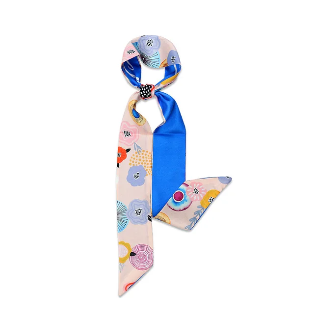 Silk Scarf Scarves Women's Thin Narrow Strips Of Decorative Breathable Streamers Pk2146 - Shop at LoveMi