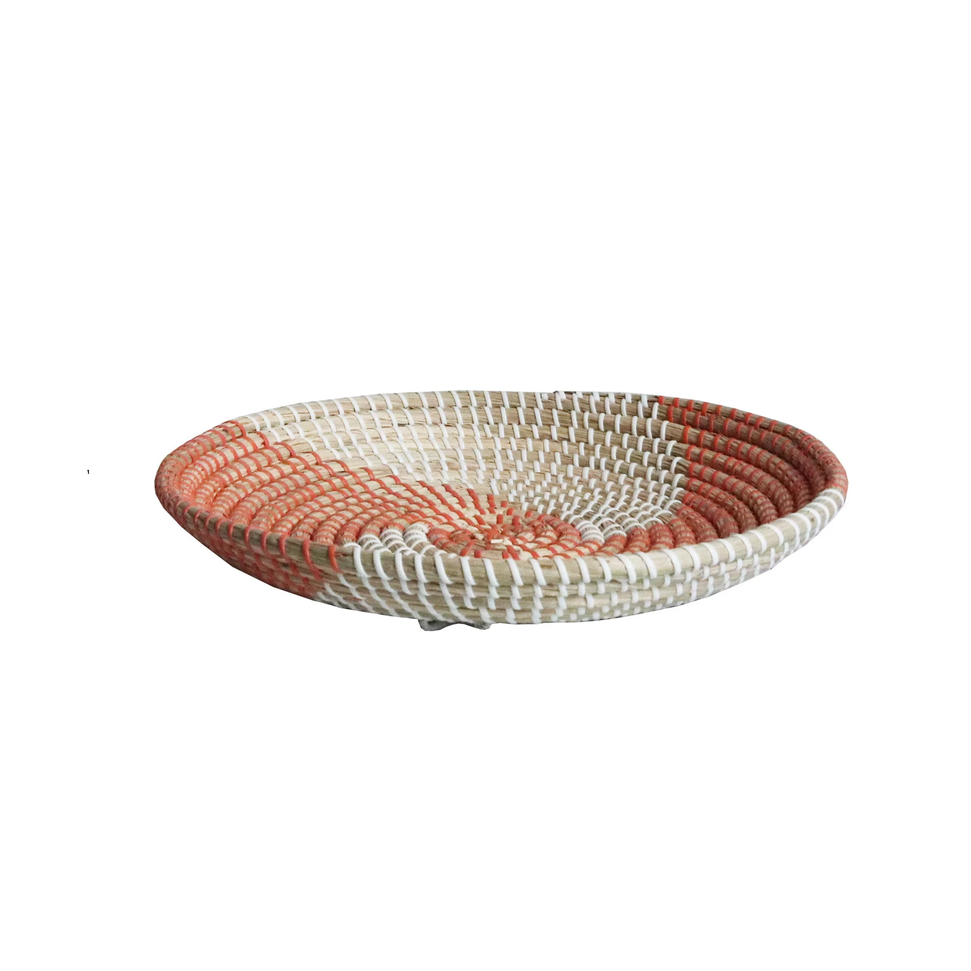 Pendant Pan Seaweed Woven Wall Decoration Pendant - Orange White