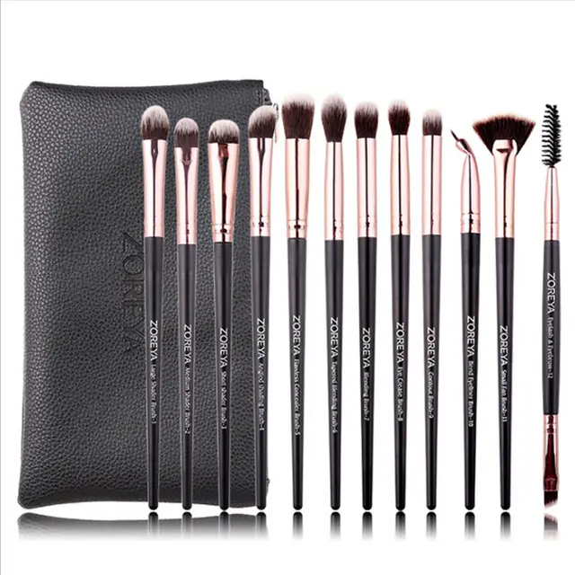 Makeup Tool Storage Bag Concealer Eyeshadow Brush Set Black - Shop at LoveMi