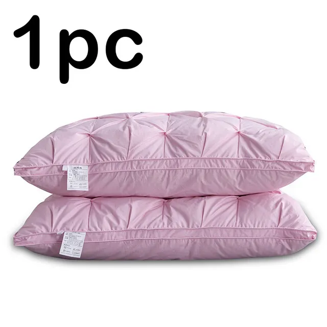 Five star Hotel Down Pillow 95 White Goose Down Pillow Pink - Shop at LoveMi