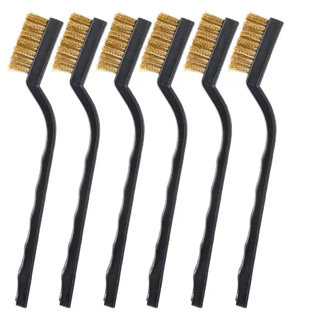 7 Inch Mini Cleaning And Rust Removal Industrial Brush 6Pc Brush Three Steelcopper - Shop at LoveMi