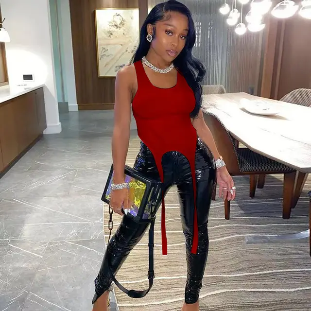 Summer New Style Vest Suspenders Women Red - Shop at LoveMi