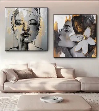 Bedroom Living Room Decoration Painting - A B Set