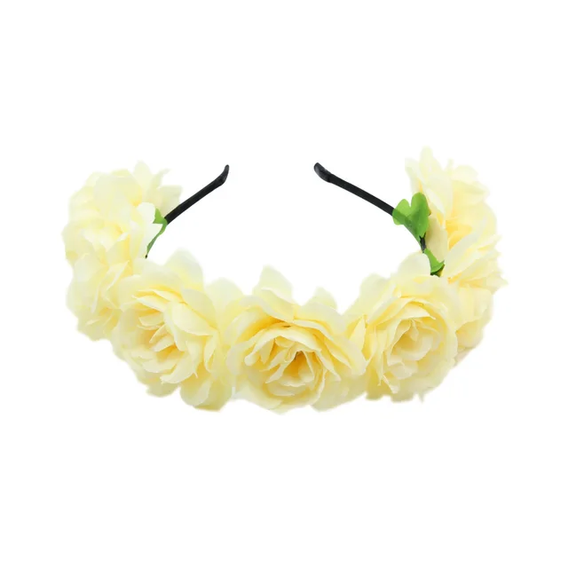 Seaside Vacation Photo Shoot Garland Hair Band Headdress Headband Champagne - Shop at LoveMi