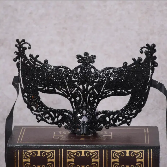 Prom Makeup Costume Lace Mask Black - Shop at LoveMi