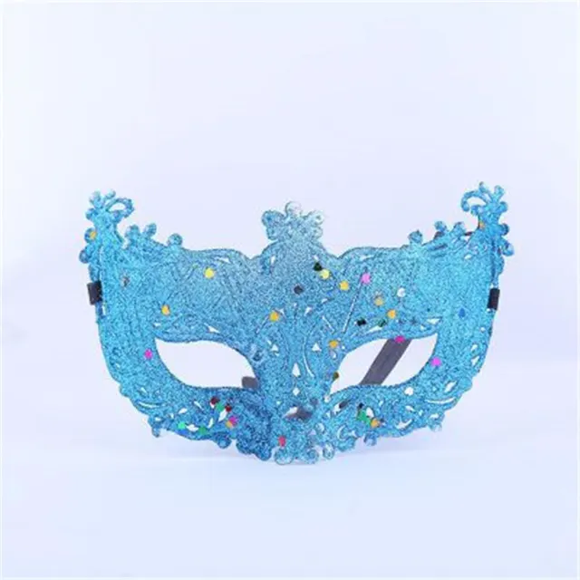 Prom Makeup Costume Lace Mask Lake Blue - Shop at LoveMi
