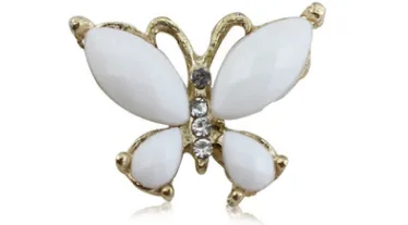 Brand Designer Butterfly Custom Series Croc Shoe Charm Bling Rhinestone Gold B - Shop at LoveMi