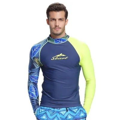 Men's Wetsuit Long sleeved Sunscreen Swimsuit Green - Shop at LoveMi