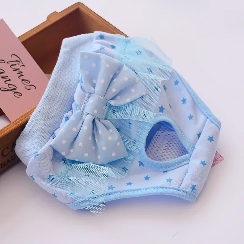 Female Dog Aunt Physiological Pants Panties Blue - Shop at LoveMi