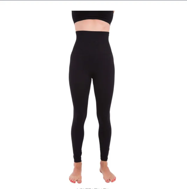 High Waist Slim fit Leggings Seamless Non slip Body Shaping Trousers Black - Shop at LoveMi