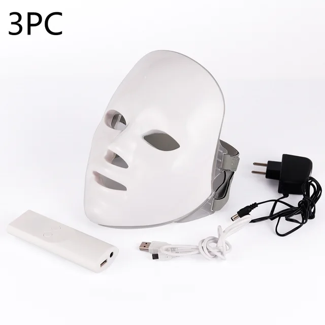Beauty Instrument Beauty Skin Mask Instrument Seven color Photon Rejuvenation Without Original Packaging 3Pc - Shop at LoveMi
