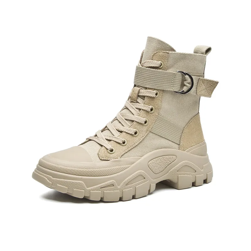 Women Summer New Three color Net Red Motorcycle Boots Beige - Shop at LoveMi