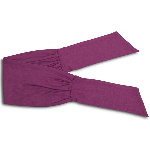 Knotted Hair Band Yoga Hair Band Sports Head Band Elastic Broad Band Bandana Maroon - Shop at LoveMi