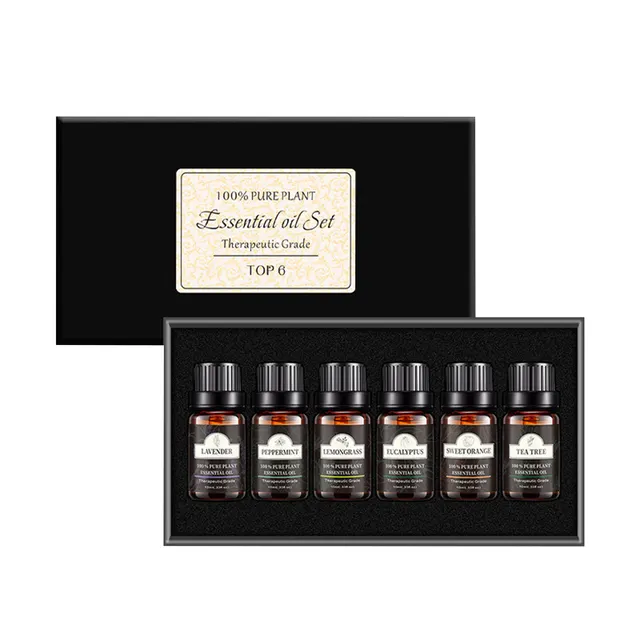 Single Essential Oil Set 10ml Single Essential Oil Plant Aroma Tea Tree Six Pack - Shop at LoveMi