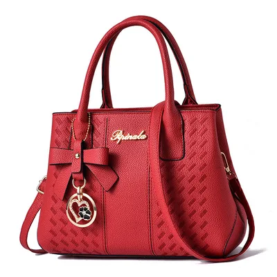 Women's Messenger One shoulder Handbag Red - Shop at LoveMi