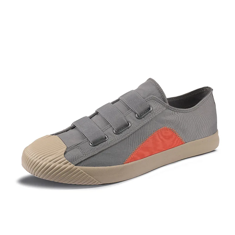 Retro Color blocking Canvas Shoes New Trendy Khaki - Shop at LoveMi