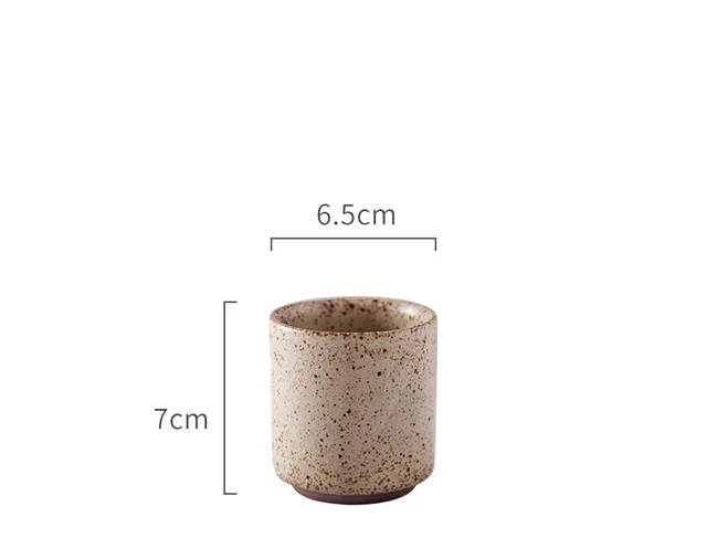 Retro Style Creative Stoneware Household Coffee Tableware Teacup Beige - Shop at LoveMi
