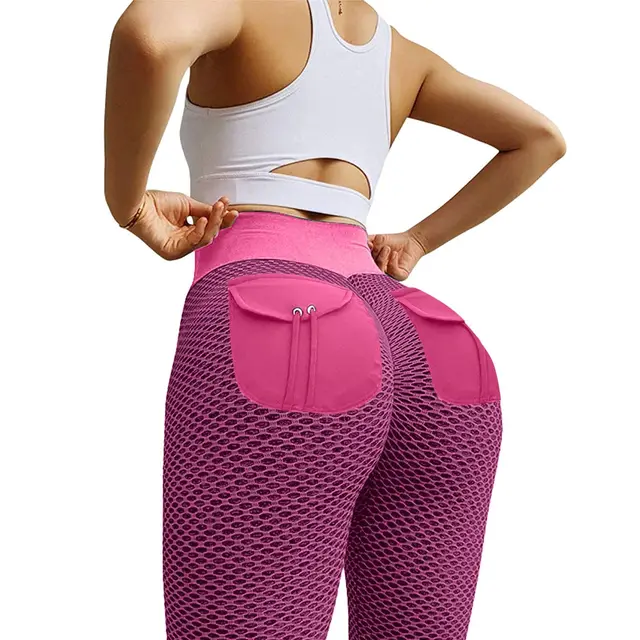 Hiplifting Sports Leggings Peach Hips European And American Fitness Pants Pink - Shop at LoveMi