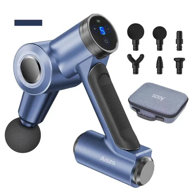 Massage Fascia Gun Muscle Massager Metallic Blue - Shop at LoveMi
