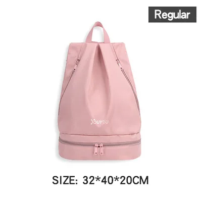 Women's Wet And Dry Separation Waterproof Storage Swimming Bag Pink - Shop at LoveMi