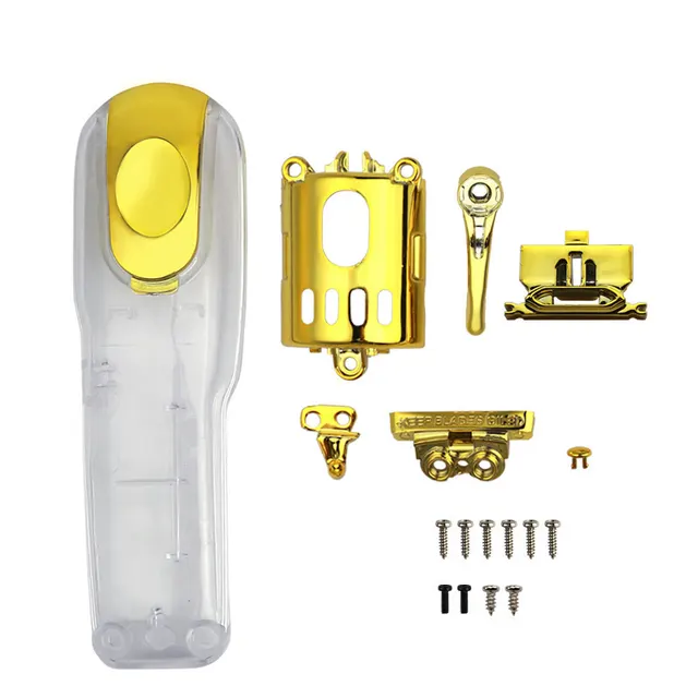 Hair Clipper Personality Modified Shell Electric Clippers Upper And Lower Cover Transparent Accessories Gold - Shop at LoveMi