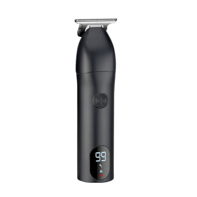 LCD Display Oil Head Carving Trimming Electric Clipper Black - Shop at LoveMi