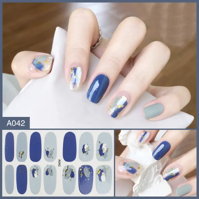 Nail Stickers Female Manicure Full Stickers Finished 3d Waterproof A042. - Shop at LoveMi