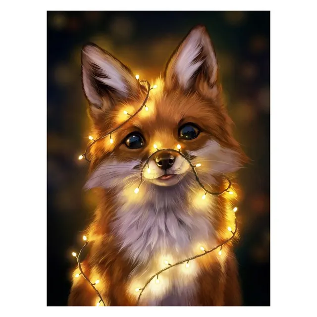 Little Fox Diamond Painting 5D DIY Full Diamond Square Rhinestone Inlaid Diamond Embroidery Picture Round - Shop at LoveMi