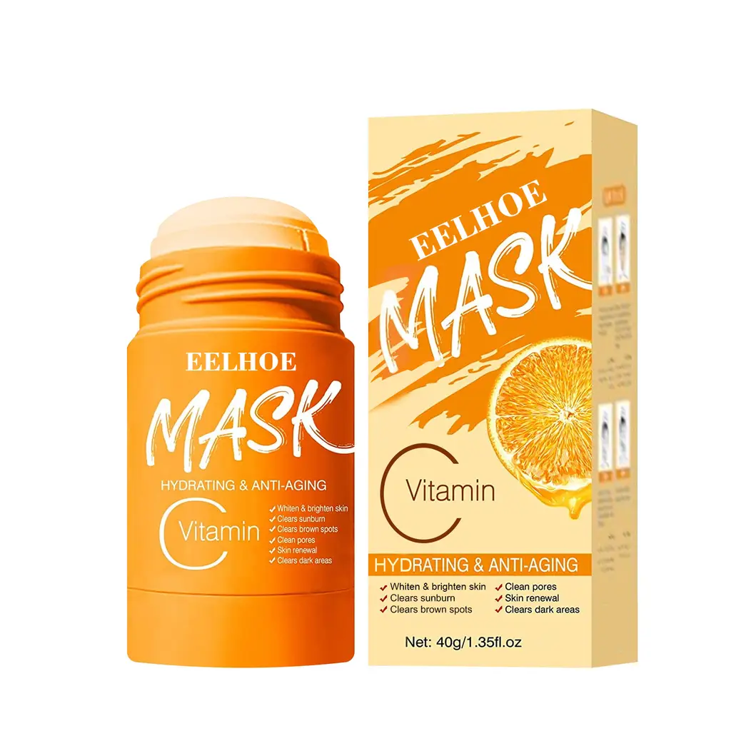 Solid Cleansing Mask Bamboo Charcoal To Remove Blackheads - Vitamin C Solid Mask3Pc